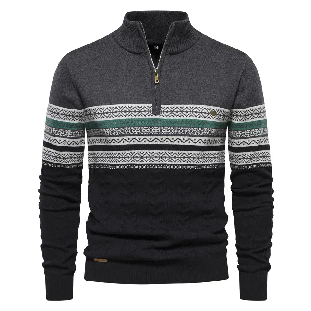 Cody - Mixed-Knit Jumper