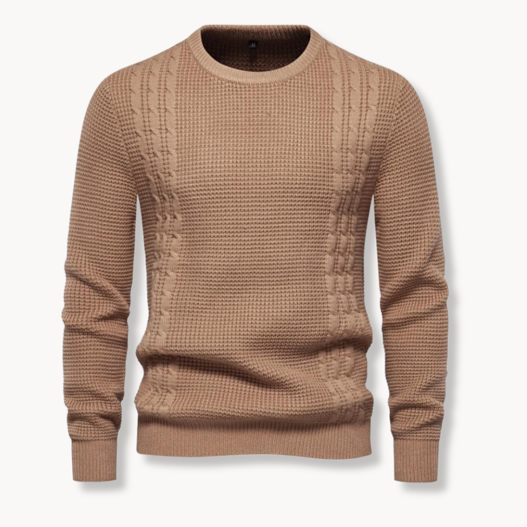 Dylan - Patchwork Knit Jumper