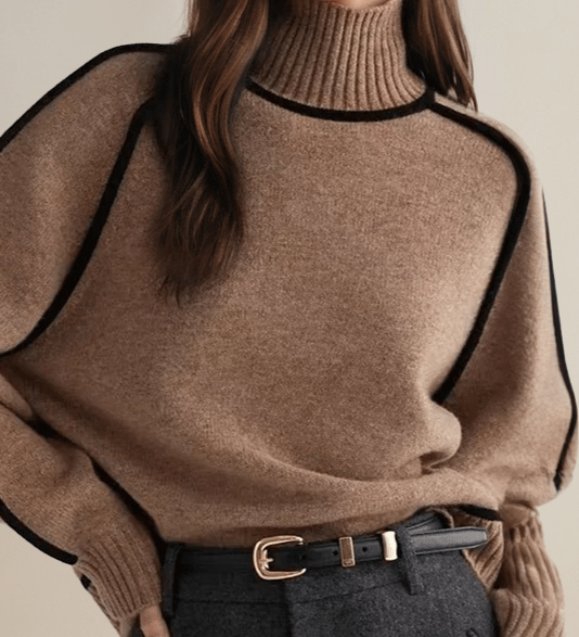 Lara™ Pullover mit hohem Kragen