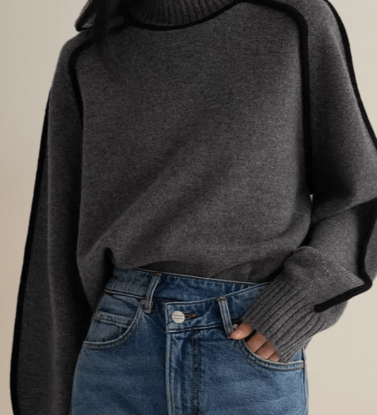 Lara™ Pullover mit hohem Kragen