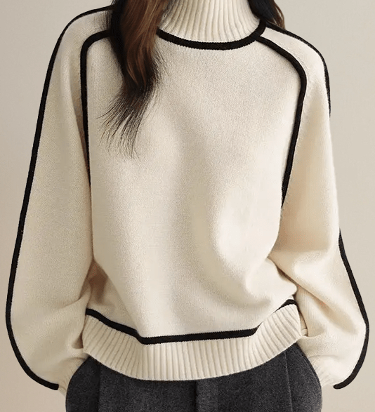 Lara™ Pullover mit hohem Kragen