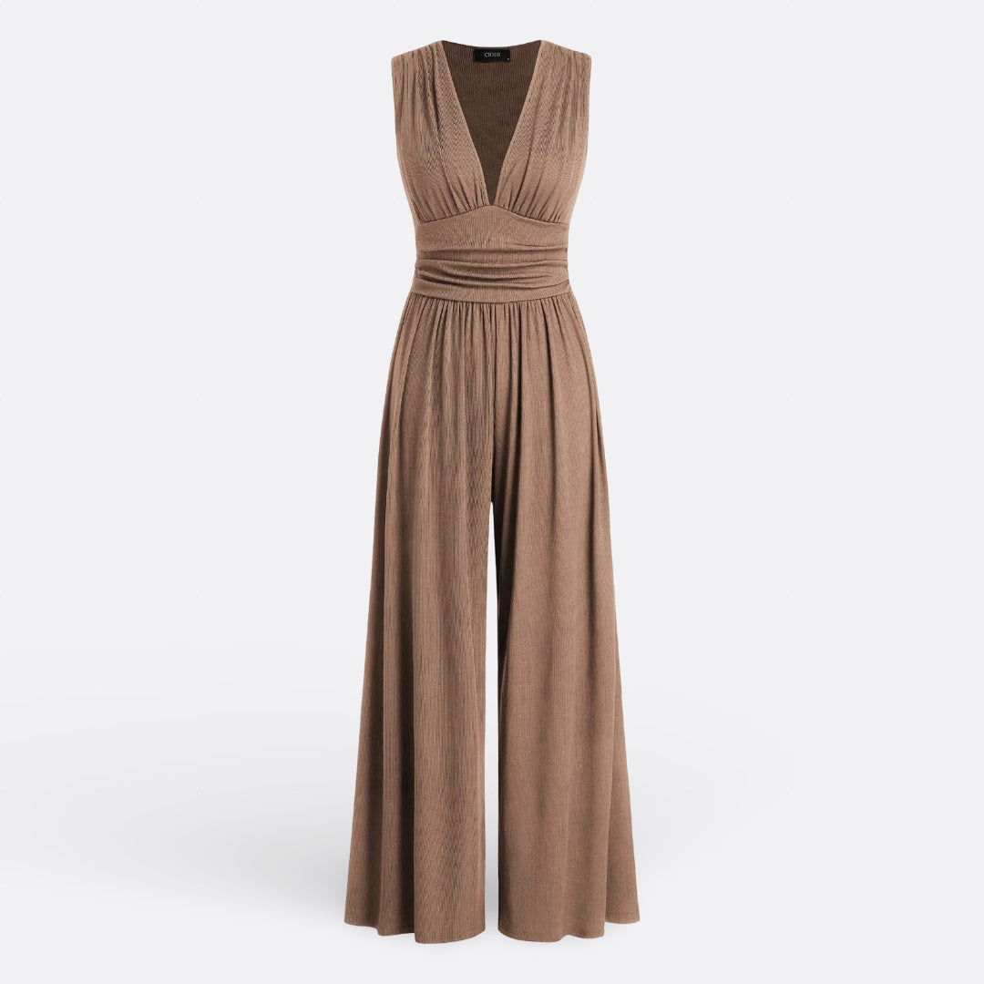 Aria - Sleeveless Wide-Leg Jumpsuit