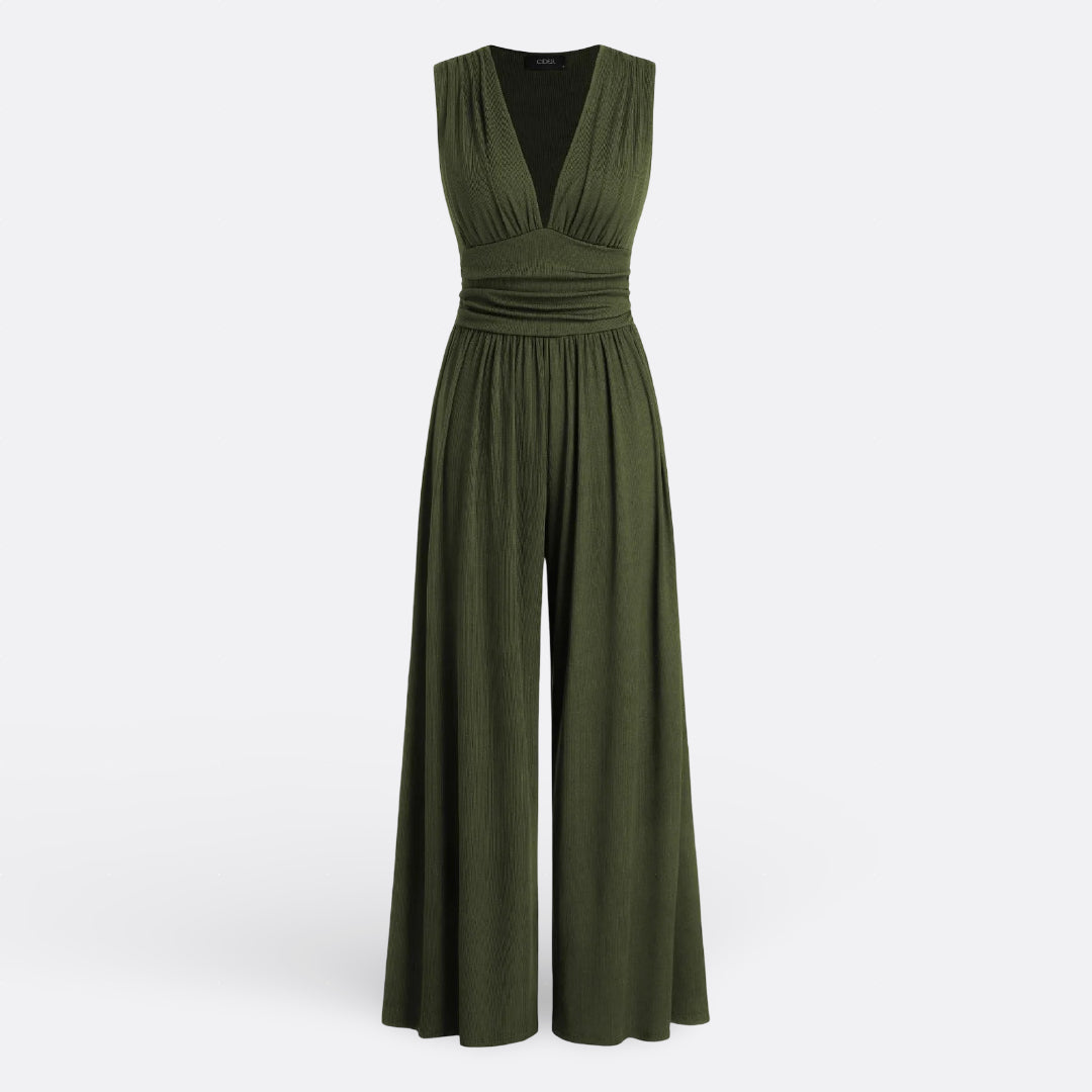 Aria - Sleeveless Wide-Leg Jumpsuit
