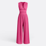 Hannah - Sleeveless Wide-Leg Jumpsuit