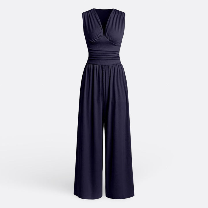 Aria - Sleeveless Wide-Leg Jumpsuit
