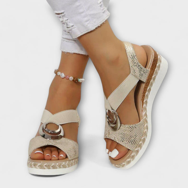 Roswitha - Beige Comfort Sandals