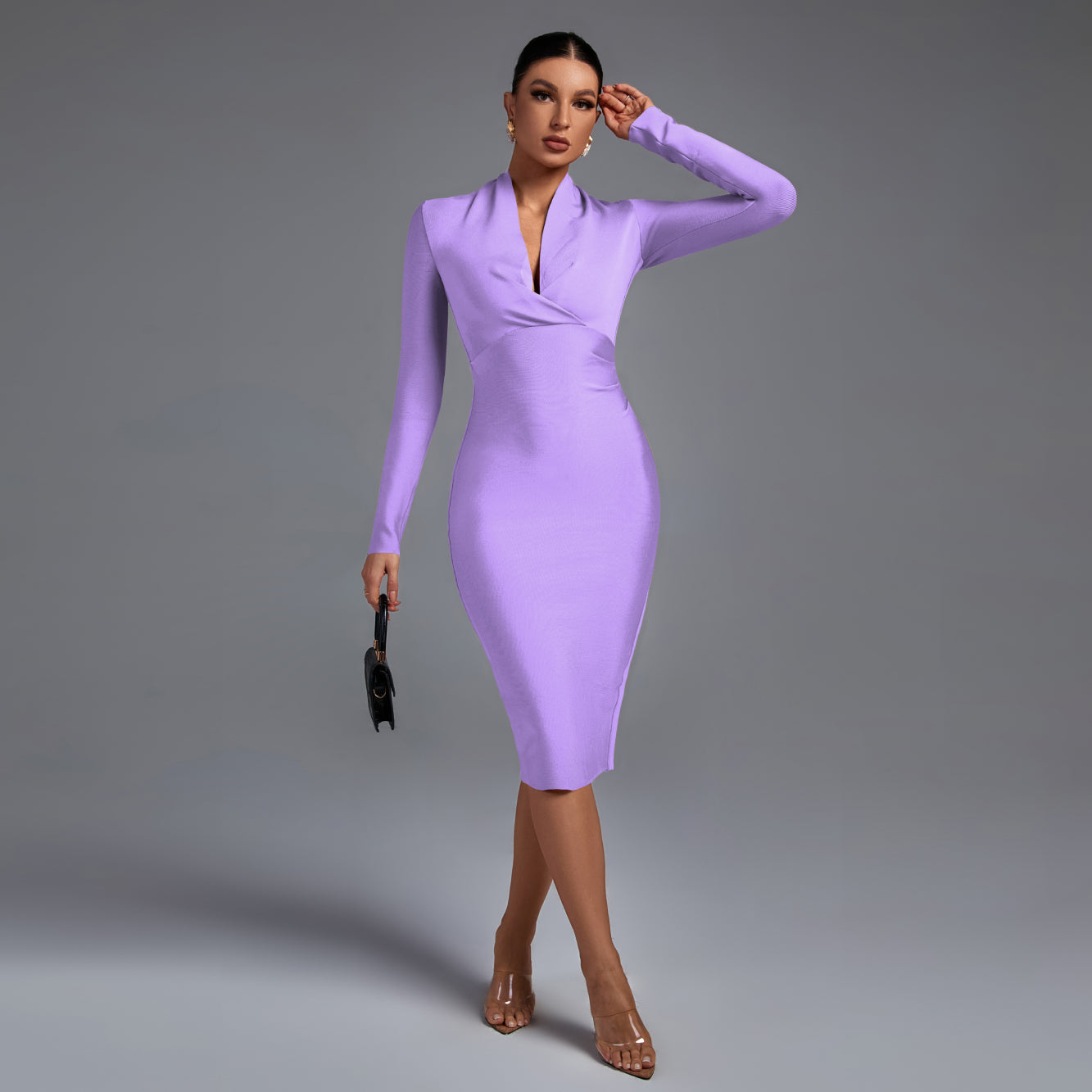 Ariana - Long-Sleeve Evening Dress