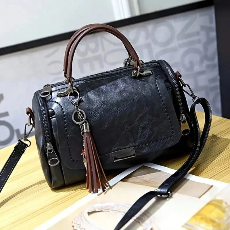Rose | Ledertasche mit Struktur