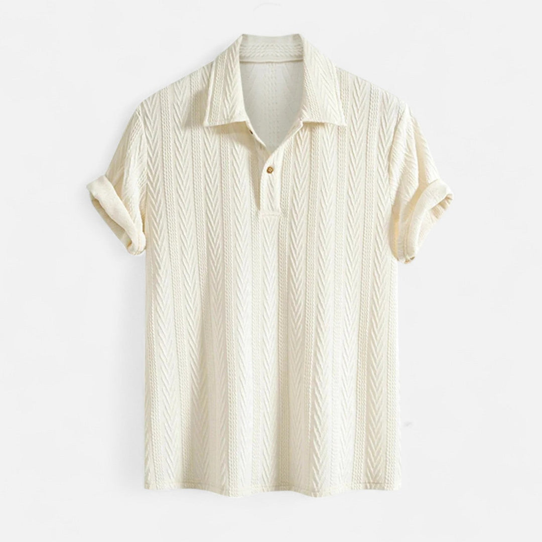 Dylan - Jacquard Knit-Collar Polo