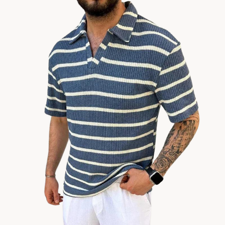 Samuel - Breathable Johnny-Collar Polo