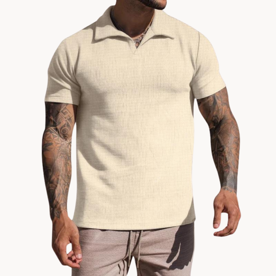 Jordan - Dyed-Fiber Johnny Collar Polo
