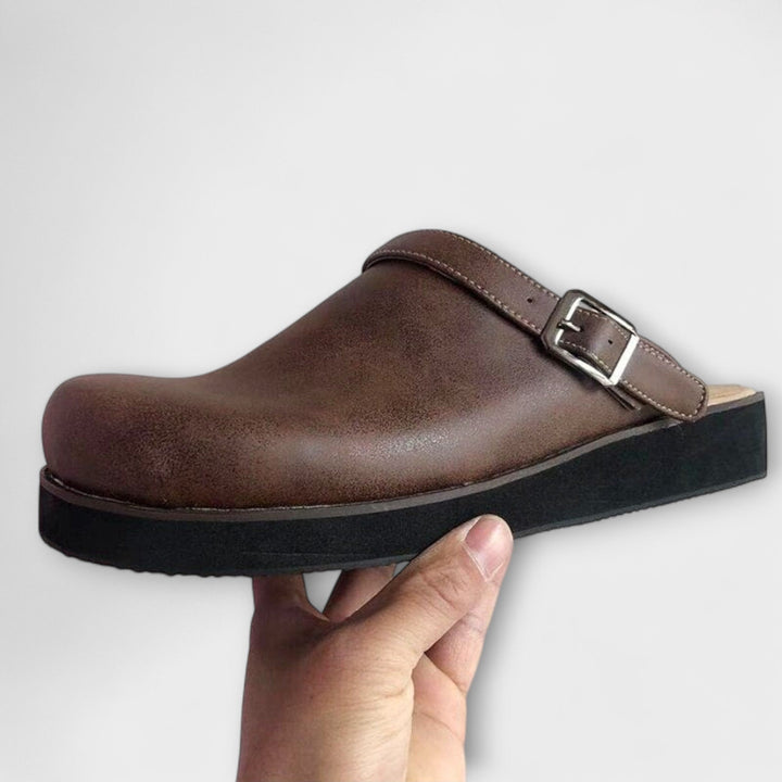 Helga - Comfortable Leather Slippers