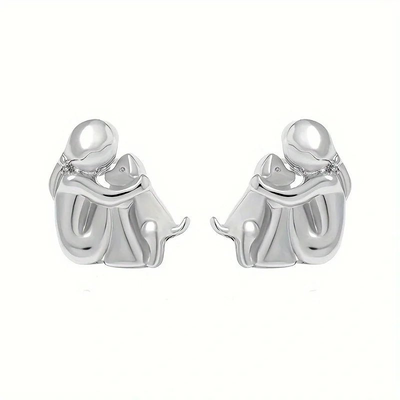 Zoe - Dog Hug Earrings