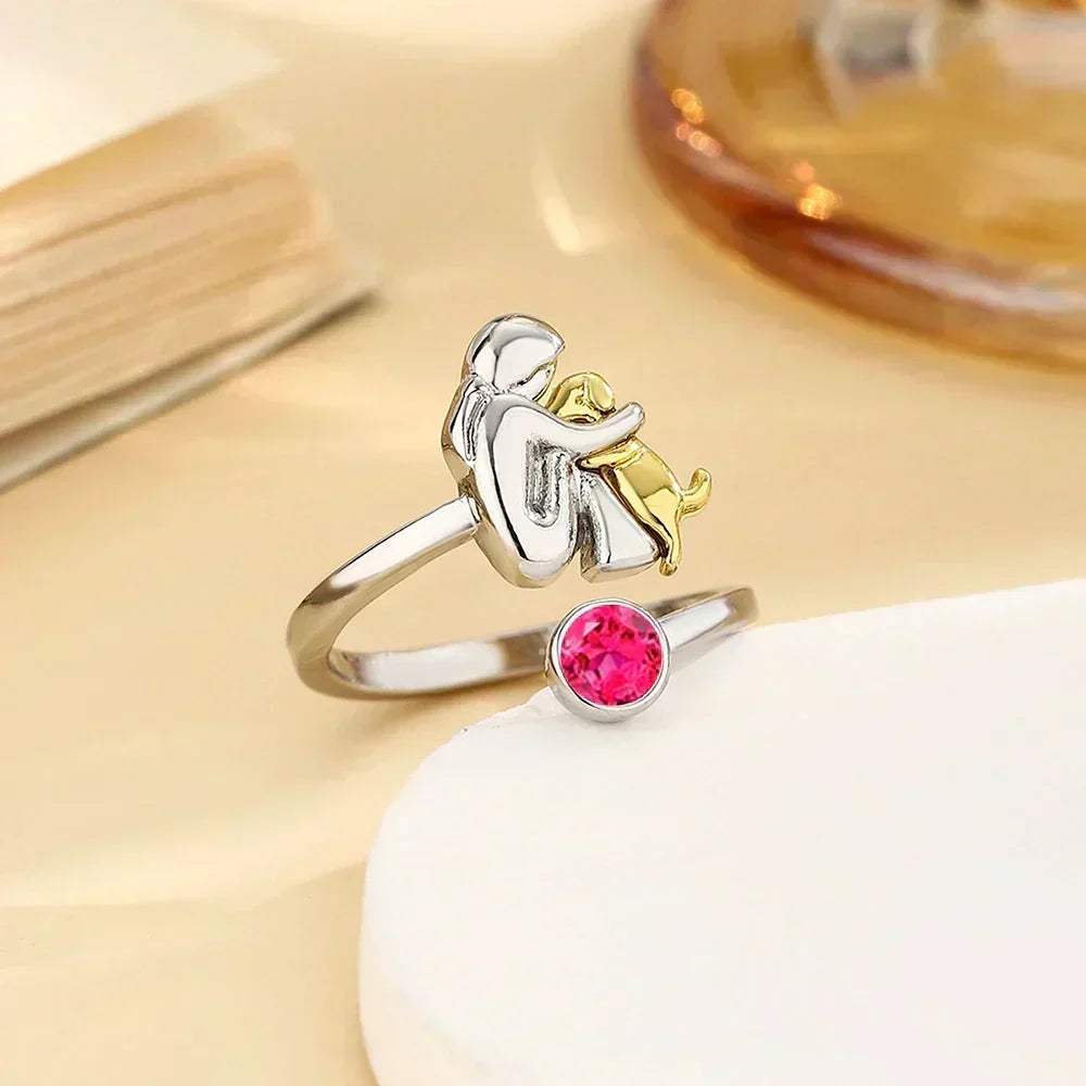 Evie - Dog Hug Ring