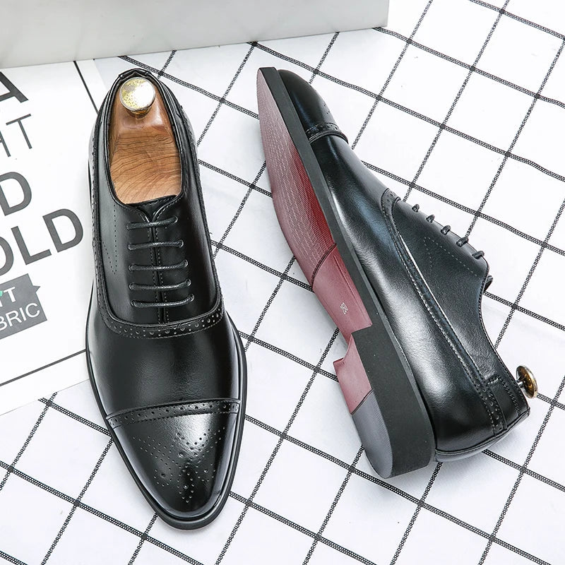 Lincoln - Smart Faux Leather Shoes