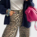 Mia - Vintage Leopard Jeans