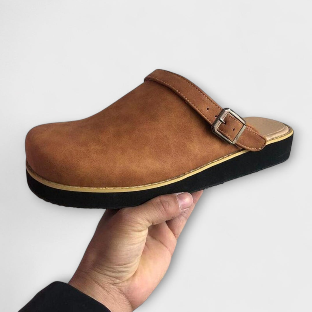 Helga - Comfortable Leather Slippers