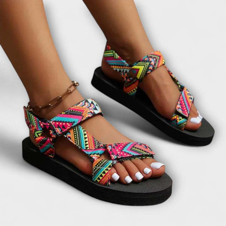 Hildrun - Ethno Sandals with Ankle Strap