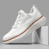 Angus - Oxford Faux Leather Sneakers