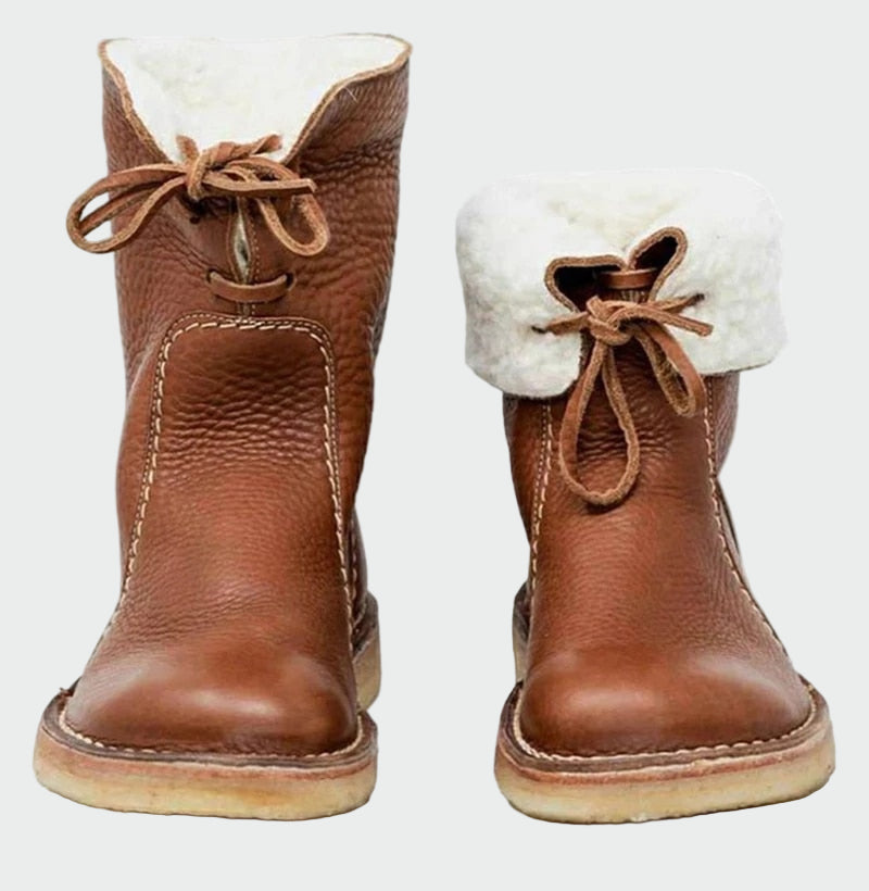 Berta | Wasserdichte Herren-Lederstiefel mit Wollfutter