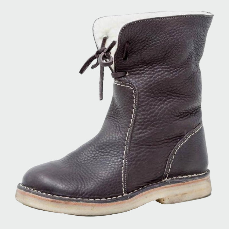 Berta | Wasserdichte Herren-Lederstiefel mit Wollfutter