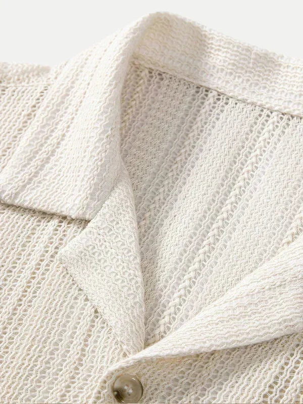 Harvey - Lightweight Ribbed-Collar Shirt
