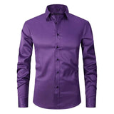 Nate - Wrinkle-Resistant Polyester-Blend Shirt