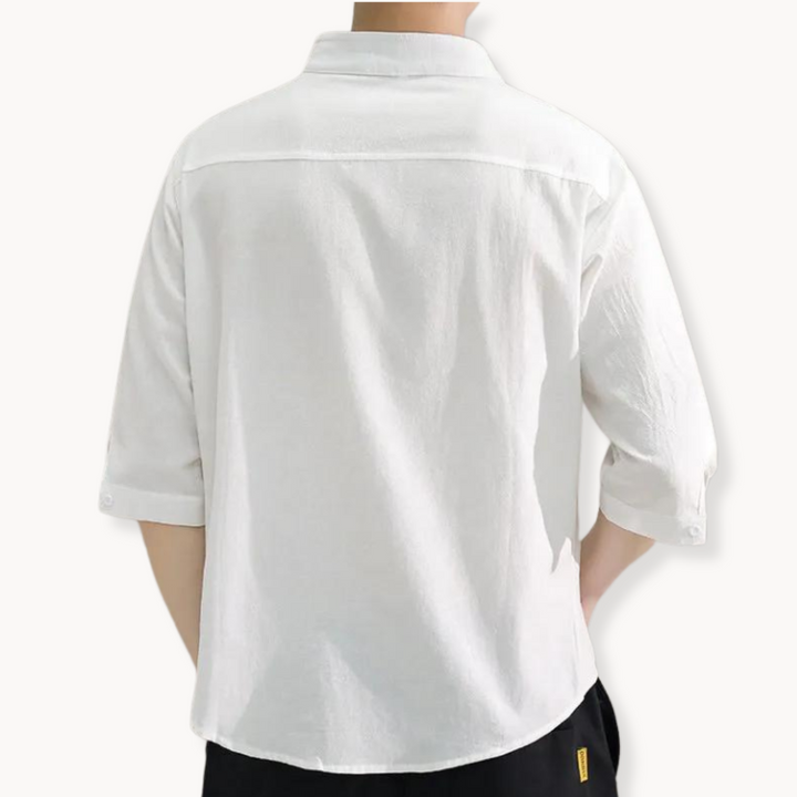 Owen - Elegant Mandarin Collar Shirt