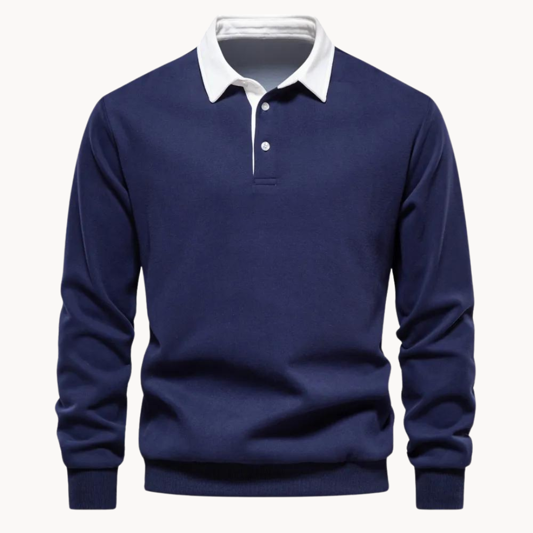 Finn - Flexible Soft-Blend Polo Sweatshirt