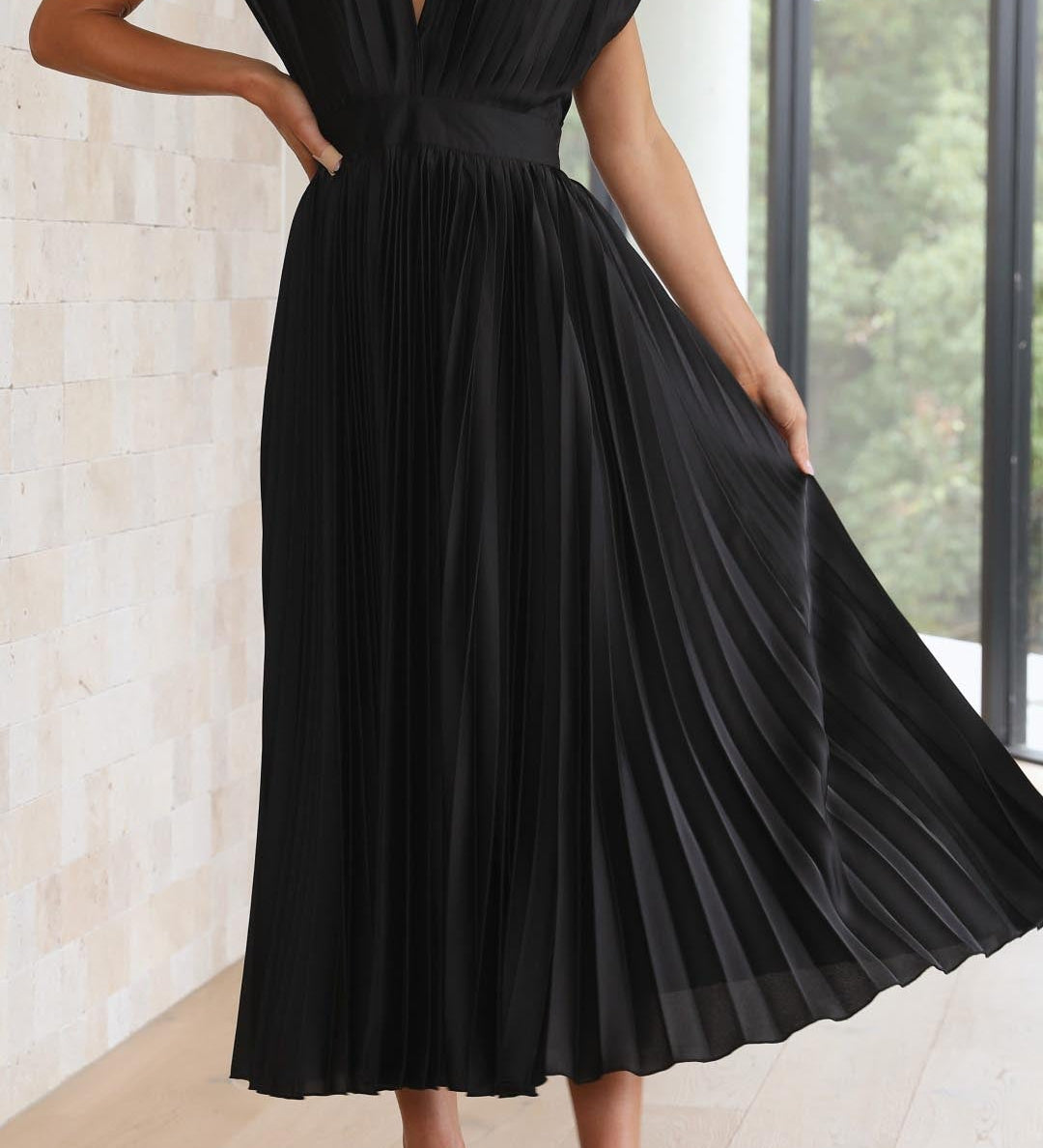 Sina | Kleid plissé elegant