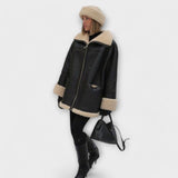Nora - Faux Leather Coat
