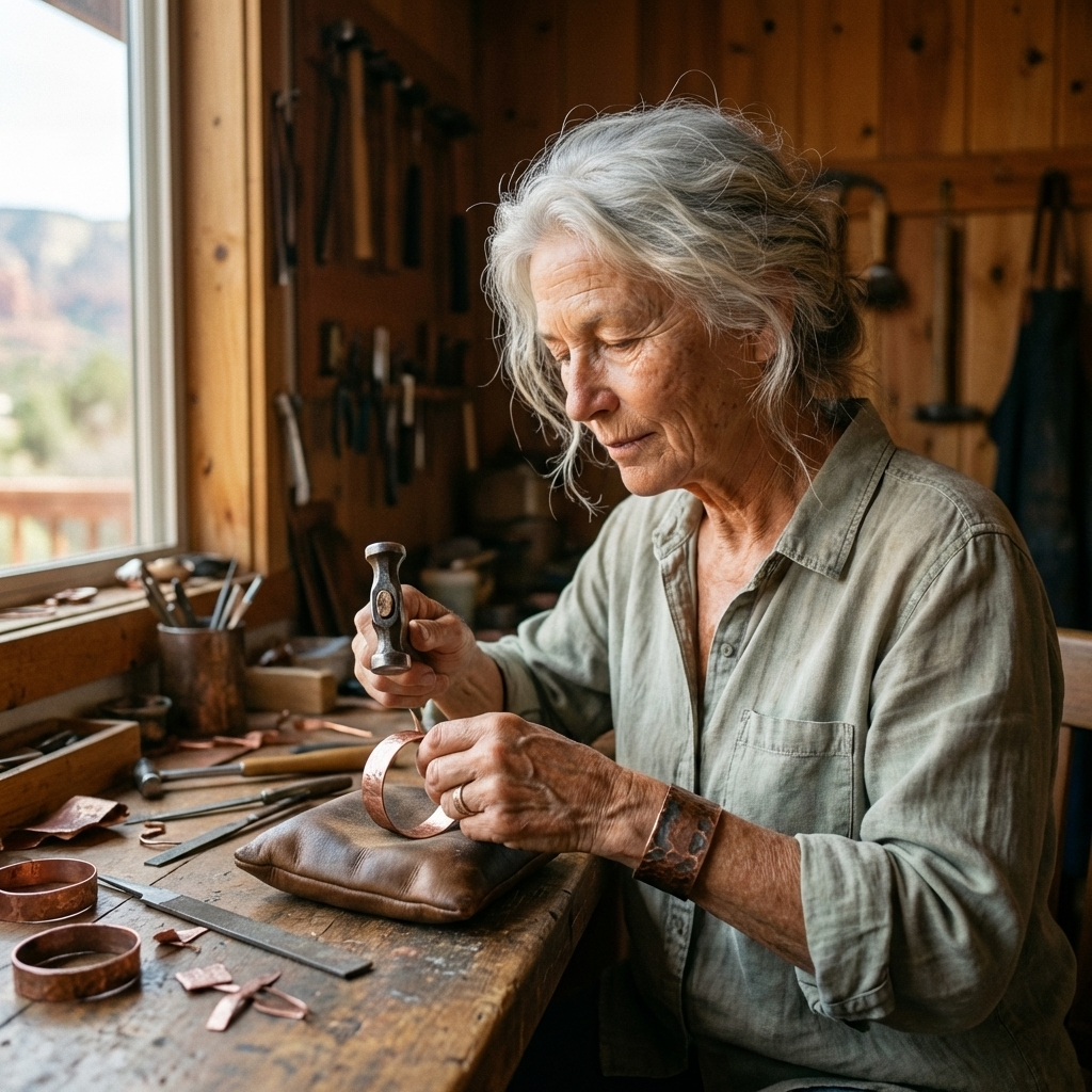 Bracciale in Rame Hearth