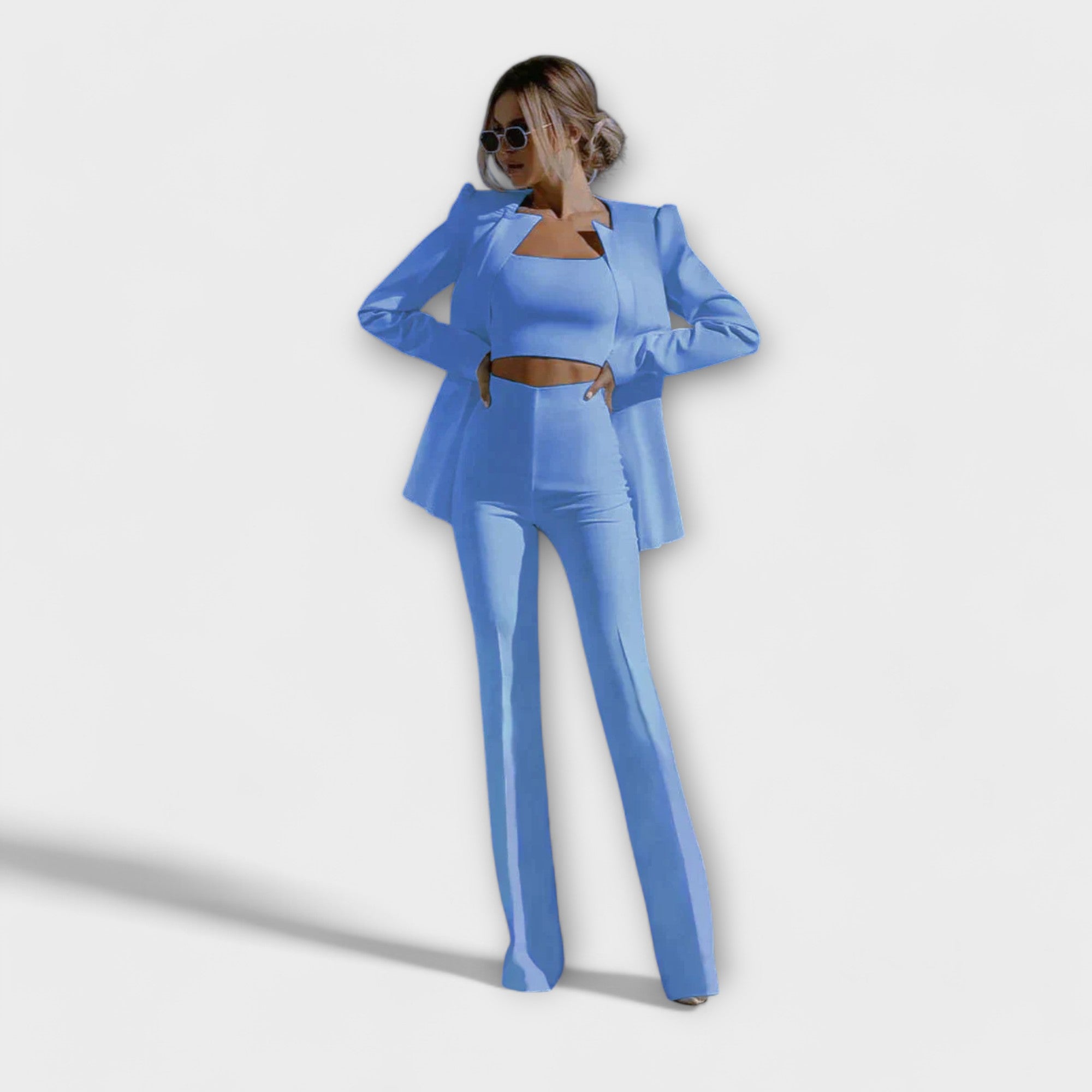 Selina - Elegantes 3-Teile-Set (Jacke, Top, Hose)