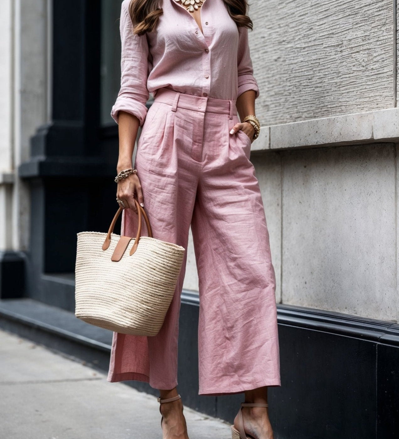 Ivy - Pink Casual Chic Set