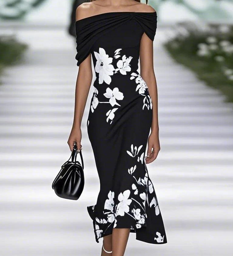 Emily | Kleid elegant mit Blumenprint