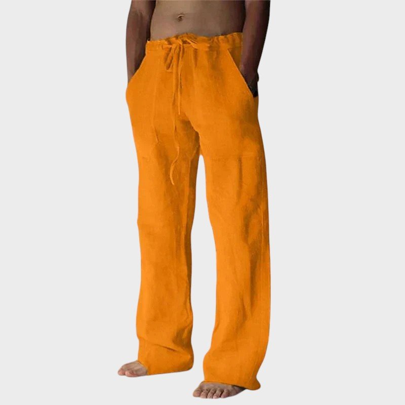 Theodore Relaxed Fit Trousers with Velcro Fastening