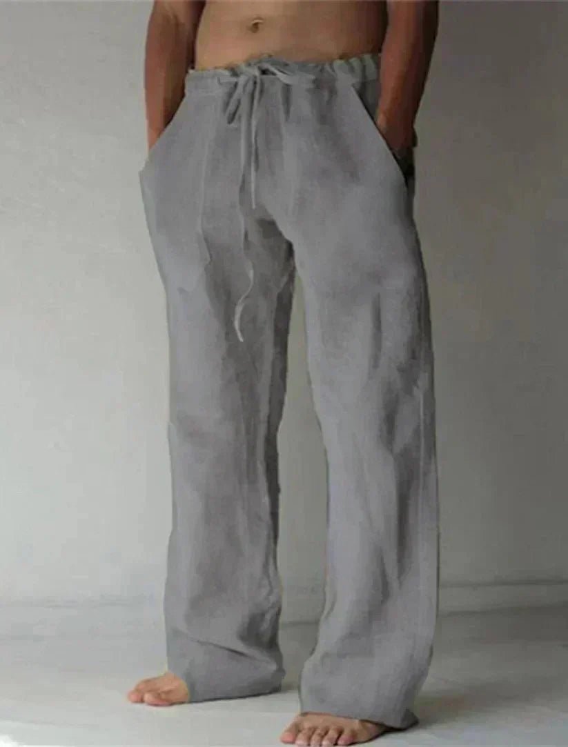 Theodore Relaxed Fit Trousers with Velcro Fastening