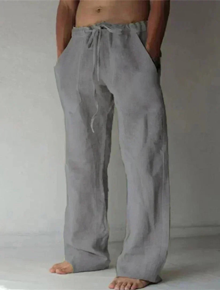 Theodore Relaxed Fit Trousers with Velcro Fastening