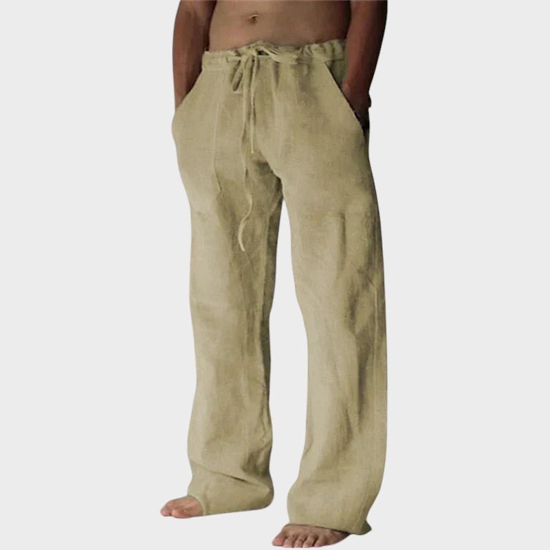 Theodore Relaxed Fit Trousers with Velcro Fastening