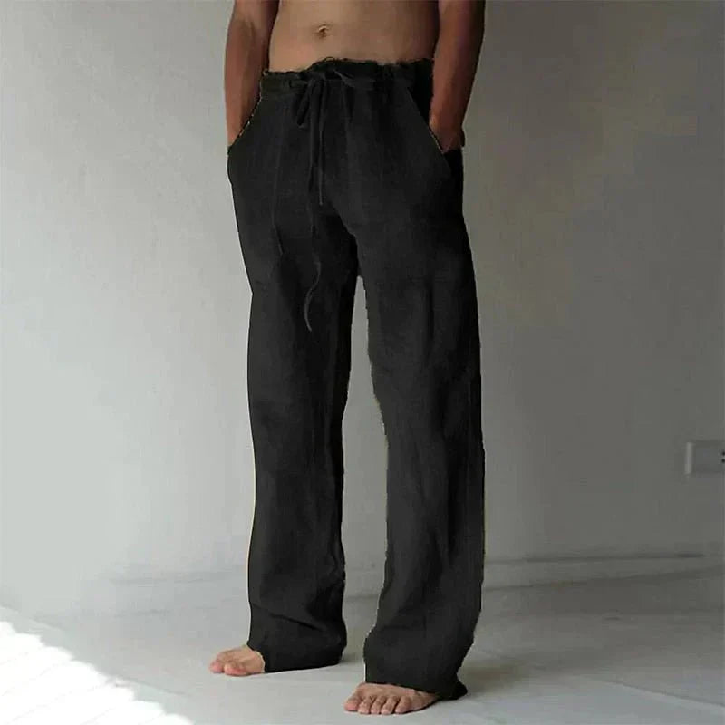 Theodore Relaxed Fit Trousers with Velcro Fastening