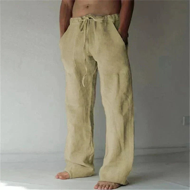 Theodore Relaxed Fit Trousers with Velcro Fastening