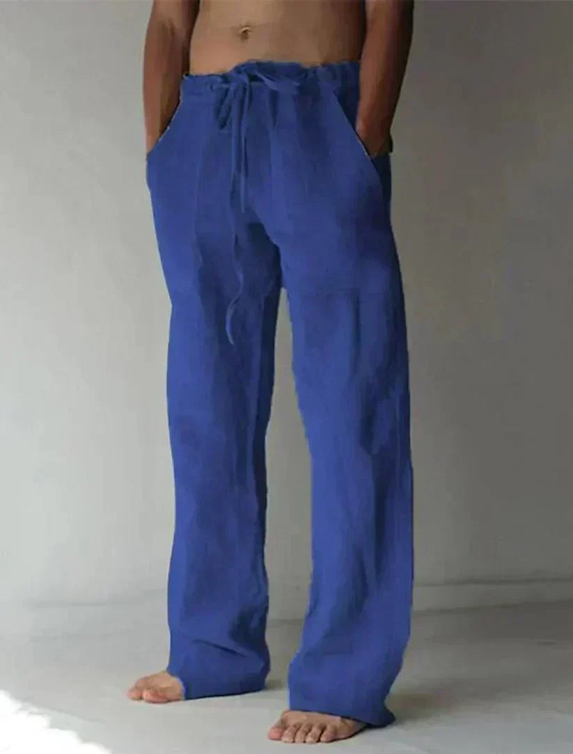Theodore Relaxed Fit Trousers with Velcro Fastening