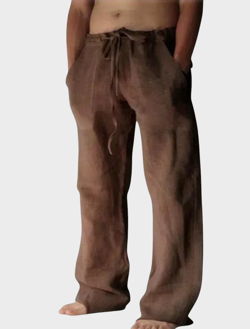 Theodore Relaxed Fit Trousers with Velcro Fastening