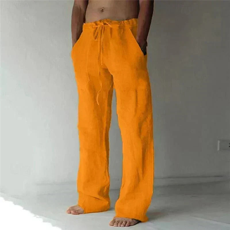 Theodore Relaxed Fit Trousers with Velcro Fastening