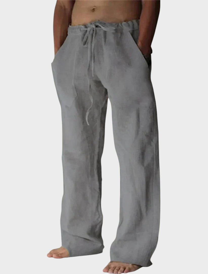 Theodore Relaxed Fit Trousers with Velcro Fastening