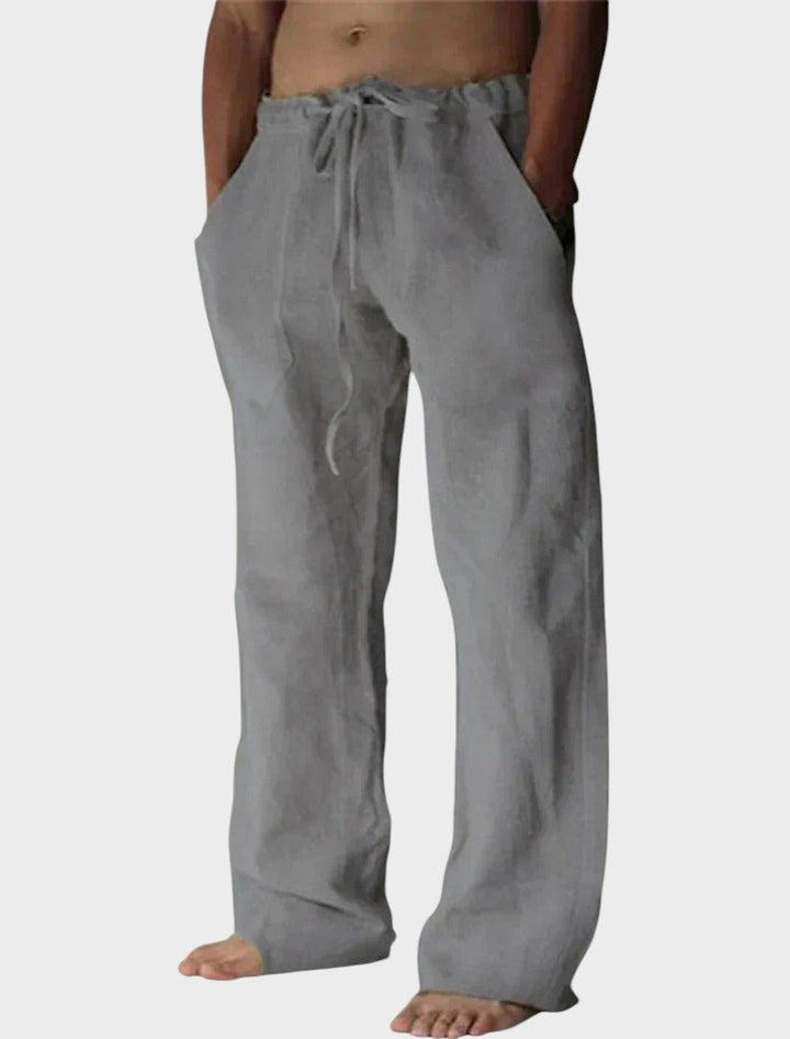 Theodore Relaxed Fit Trousers with Velcro Fastening