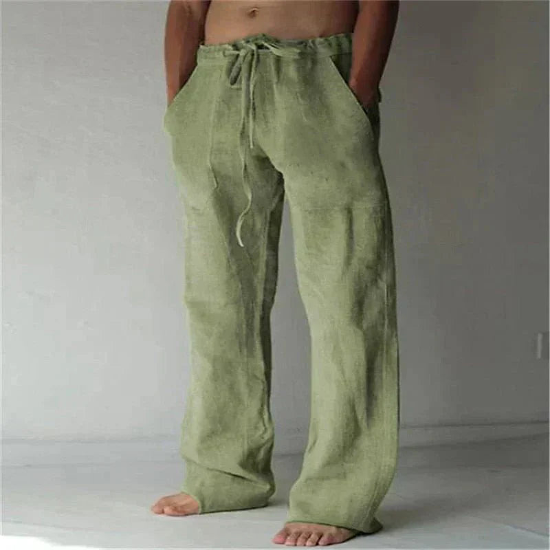 Theodore Relaxed Fit Trousers with Velcro Fastening