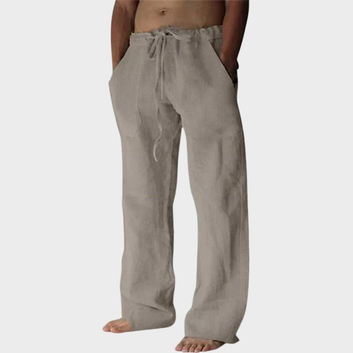 Theodore Relaxed Fit Trousers with Velcro Fastening