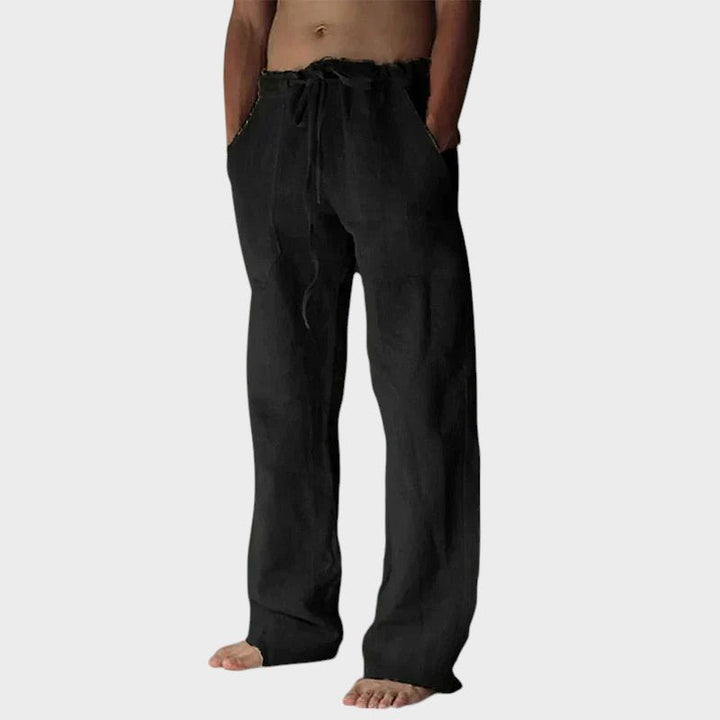 Theodore Relaxed Fit Trousers with Velcro Fastening
