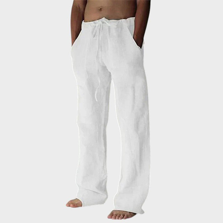 Theodore Relaxed Fit Trousers with Velcro Fastening